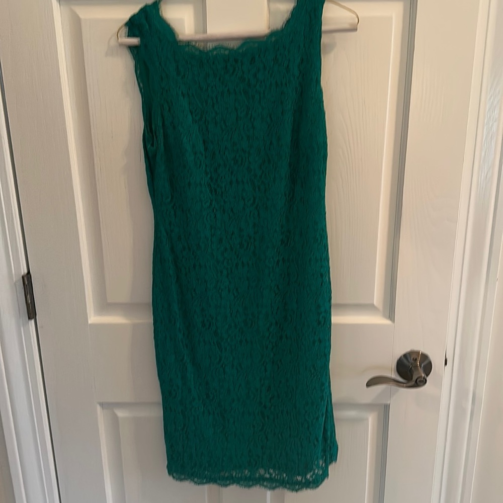 Adrianna Papell lace dress. Perfect guest of wedding dress.